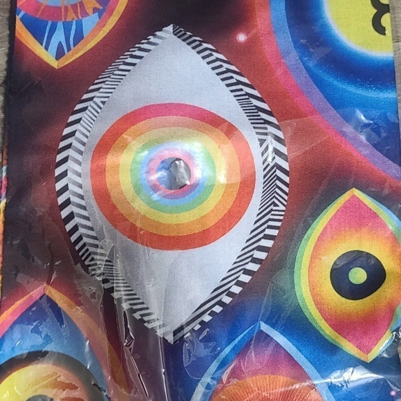 Colorful Abstract Patterned Pashmina - Picture 3 of 4